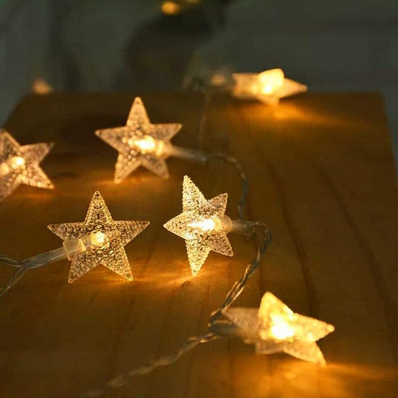 LED String Batterie USB Fernbedienung voller Himmel Sterne Netzwerk rot ins dekorative Tag Zimmer Dekoration Licht_voghion.com