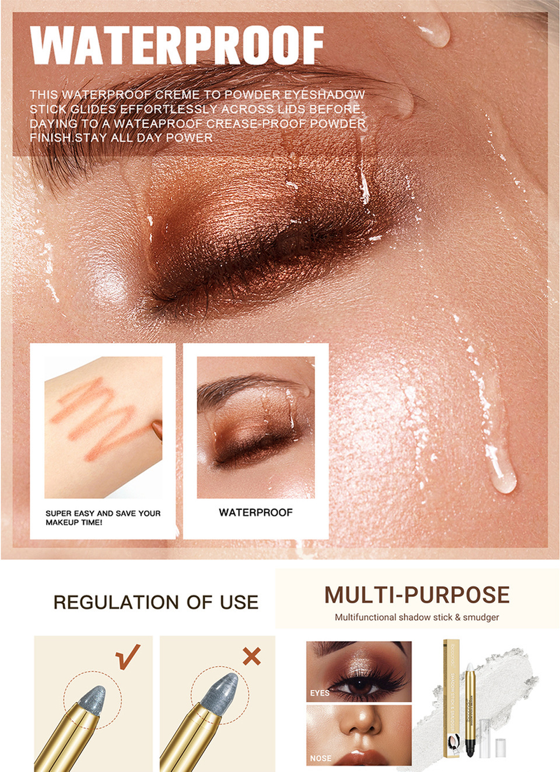 carina Ibcccndc lazy people highlight pearlescent fine flash lying silkworm pen one touch shaping double head eye shadow stick_voghion.com