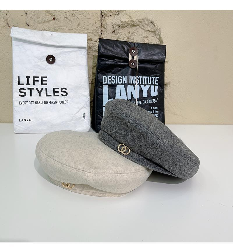 Women's Hats Internet celebrity hat women's winter and autumn versatile beret version retro woolen painter hat_voghion.com