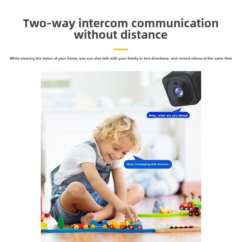 AS02 kamera ev güvenlik kablosuz wifi yüksek çözünürlüklü kızılötesi gece görüş dv sesli interkom küçük kare kamera_voghion.com
