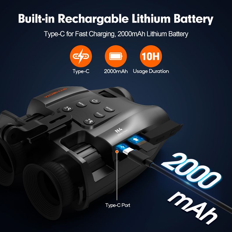 Cross-Mirror Hot-Selling Head-Mounted HD Telescope Day And Dual-Use N4 Outdoor Infrared Night Vision Device_voghion.com