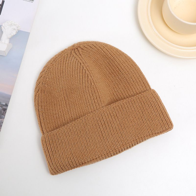 Cappello da uomo in stile coreano, caldo, in lana, per studenti, in tinta unita, invernale, da donna_voghion.com
