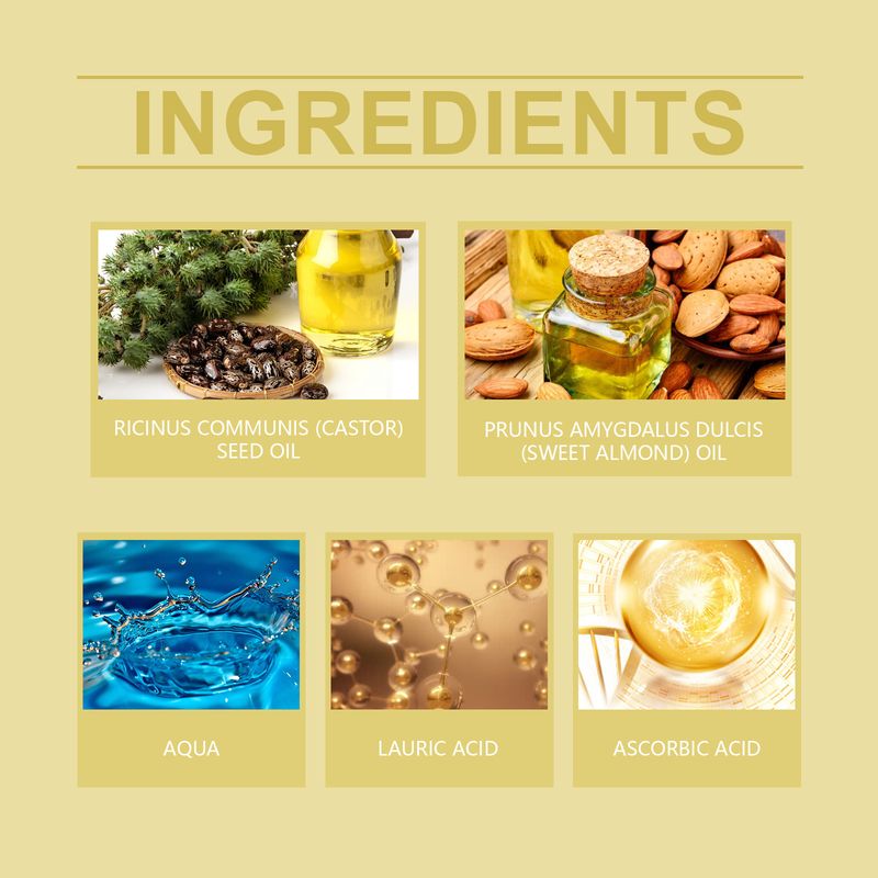 West Month Feuchtigkeitsspendendes, glattes Haar, Multi-Effekt-Pflege, Rizinusöl_voghion.com