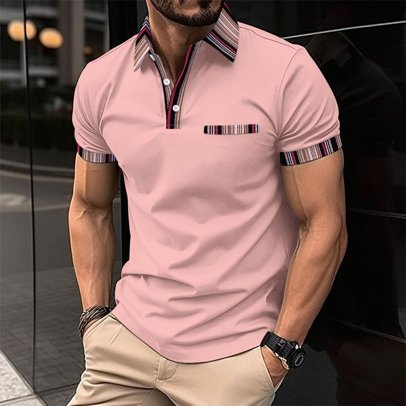 New Summer Fashion Button Polo Summer 3d Printed White Golf Short Sleeve Polo Business Casual Polo Streetwear Men Polo Shirt_voghion.com