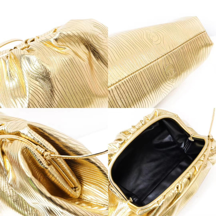 Borse a nuvola d'oro Borse Hobo da donna Borsa a gnocco intrecciata Borsa a tracolla singola Borsa a tracolla diagonale Borsa da sera parziale_voghion.com