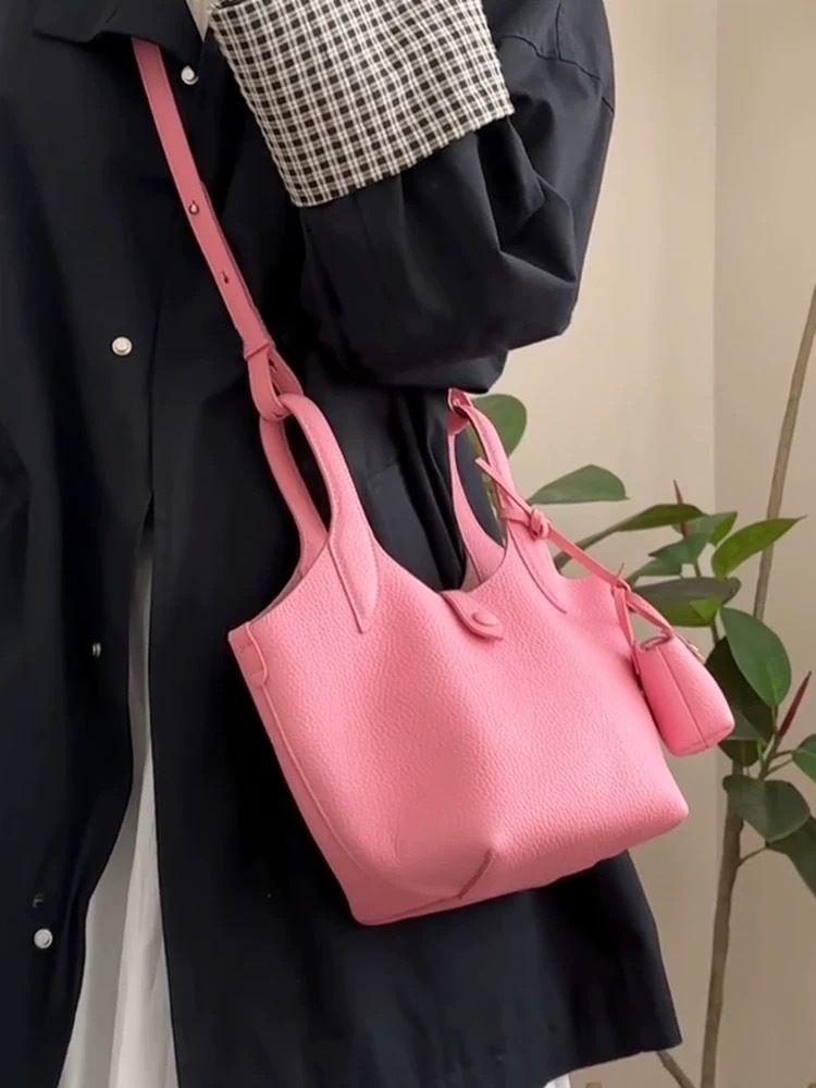 Borsa a cestino di verdura, leggera di lusso, di nicchia, a spalla, a tracolla, casual, morbida_voghion.com