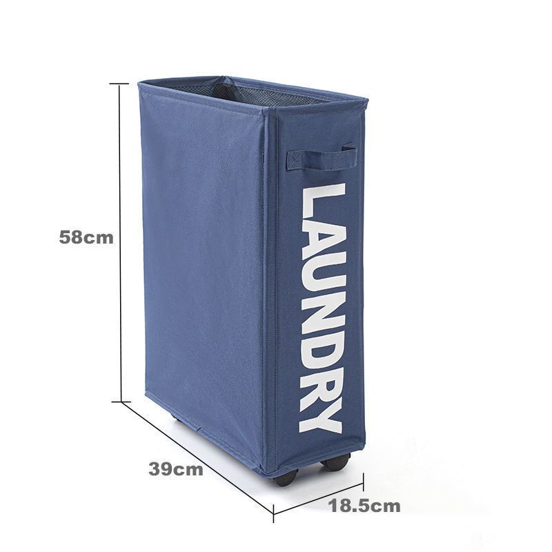 Laundry Basket With Wheels Large Capacity Yoga Mat Storage Basket Multifunctional Foldable Waterproof Dirty Clothes Storage Bag_voghion.com