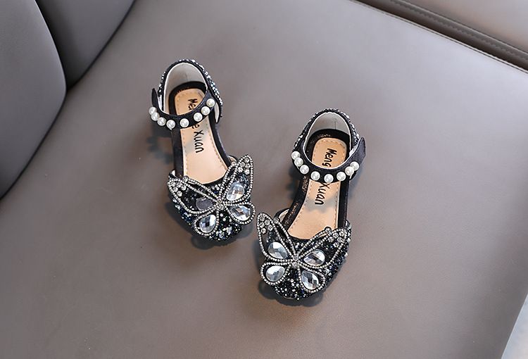 Kleine und große Kinder Tanzschuhe Einzelschuhe Showschuhe Prinzessin Lederschuhe Schleife_voghion.com