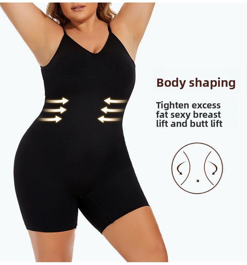 European And American Cross-Border Strap Shapewear Bodysuit Boxer Briefs Tight-Fitting Hip-Lifting Tummy Control_voghion.com