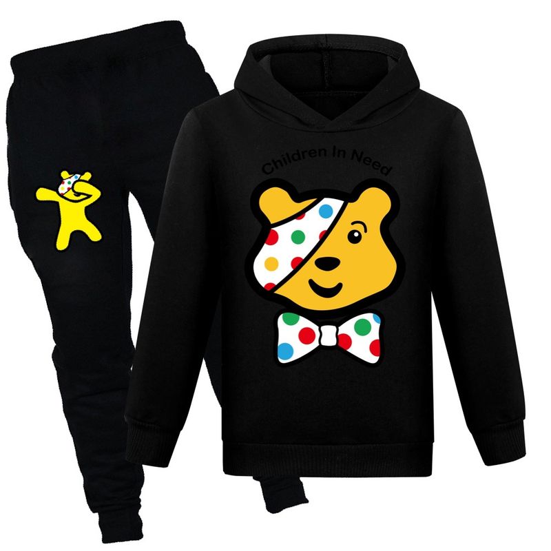DO THE FLOSS Pudsey Boys Girls Spring And Autumn Sweatshirt + Pants Set 2023_voghion.com