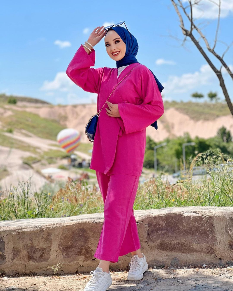 Damenbekleidung Frühling Neue Mode Langarmhemd Strickjacke Gerade Hose Anzug_voghion.com