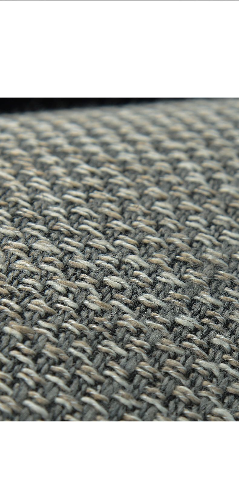 Burlap Car Seat Cushion Three-piece Set_voghion.com