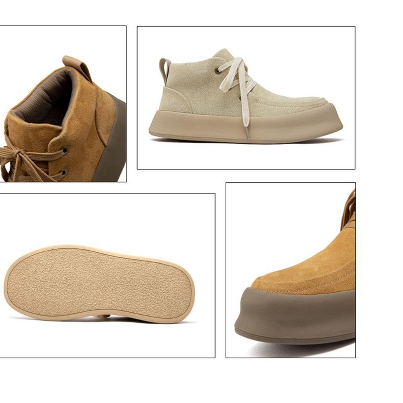 Bottes Martin pour homme, bottes de travail en daim à semelles épaisses, baskets décontractées, nouveauté automne/hiver 2025_voghion.com
