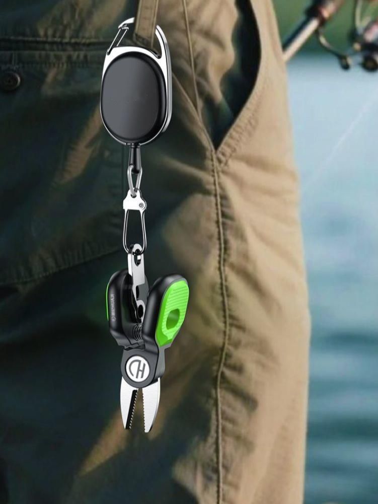 Hua Ji Lu Ya Outdoor Portable Fishing Special Fish PE Line Serrated Blade Scissors Stainless Steel_voghion.com
