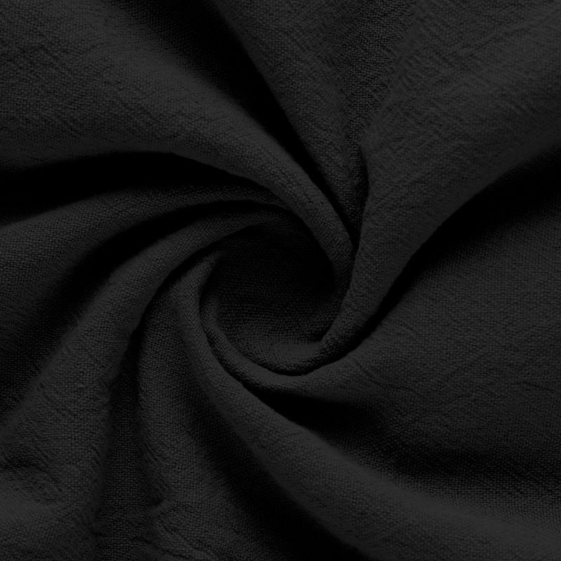 Camicia da uomo slim fit in lino, traspirante, a maniche corte, antipiega, elasticizzata, casual, tinta unita, per l'estate (bianco/nero/kaki/azzurro S-XXXL)_voghion.com