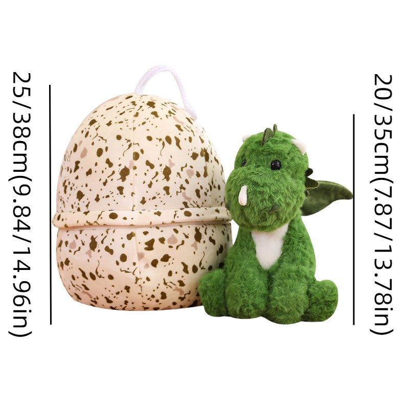 Cute Dragon Toy Plush With Wings Dinosaur Egg Stuffed Animal For Kids Soft And Cuddly Doll Girls For_voghion.com