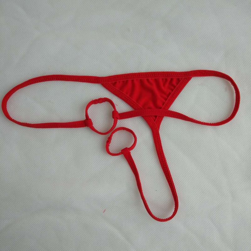 Intimates Mini Swimsuit Swimwear Underwear Men Sexy Thong Three-Point Bikini Swimming Trunks T-Shaped Panties_voghion.com