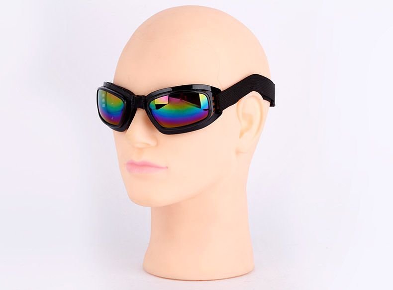 Self-produced Protective Foldable Foam Sandproof Glasses Outdoor UV Protection Ski Goggles_voghion.com
