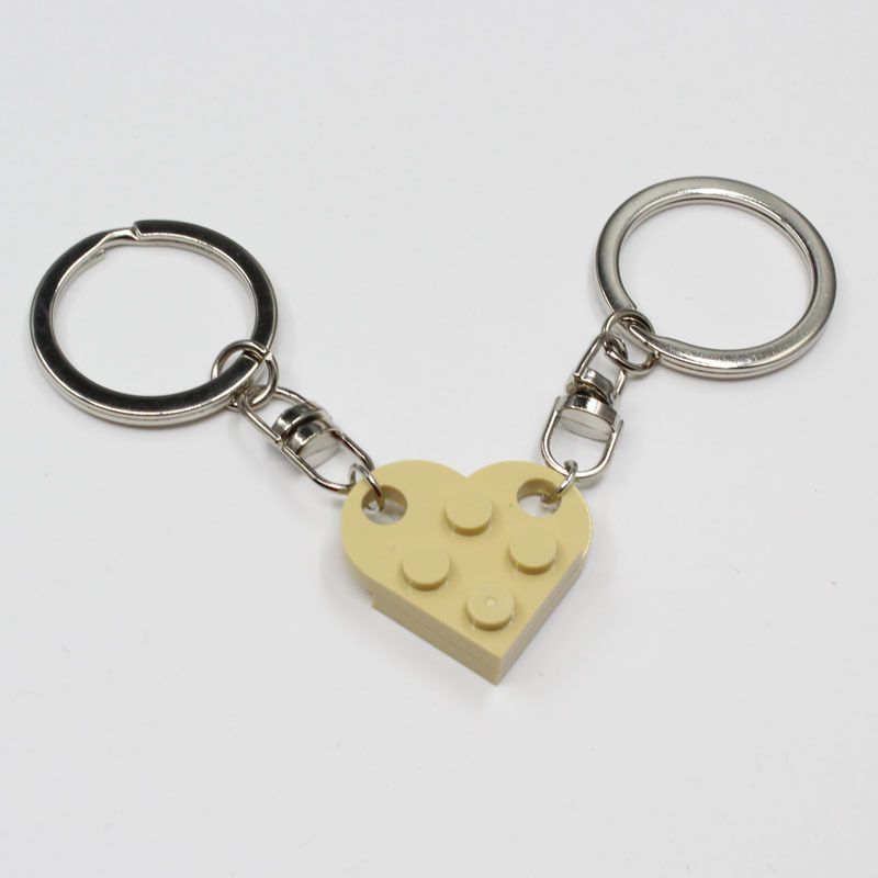 Llavero de rompecabezas con bloques empalmables para amantes del amor_voghion.com