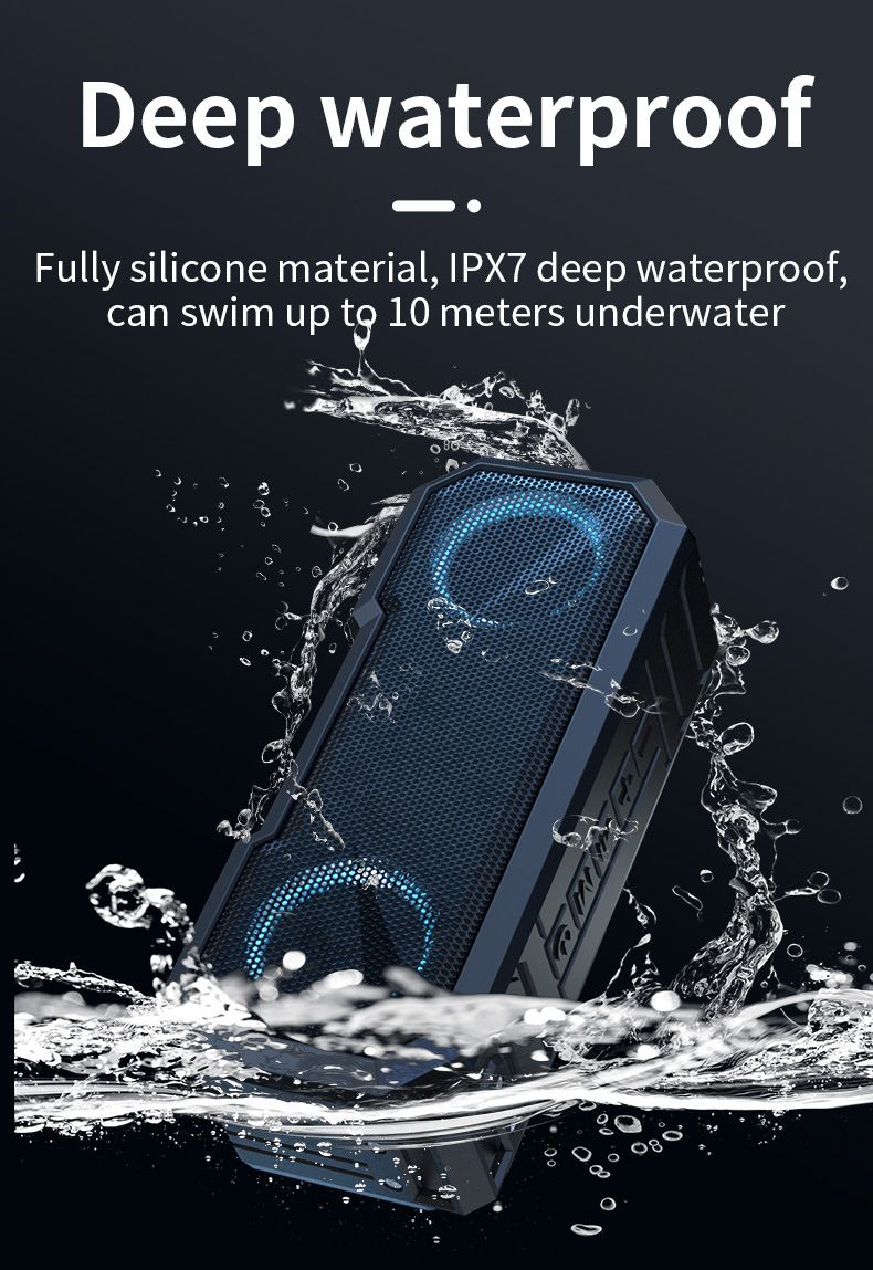 IPX7 waterdichte slimme luidspreker met powerbankfunctie, draagbare Bluetooth-luidspreker voor buiten met een lange batterijduur_voghion.com