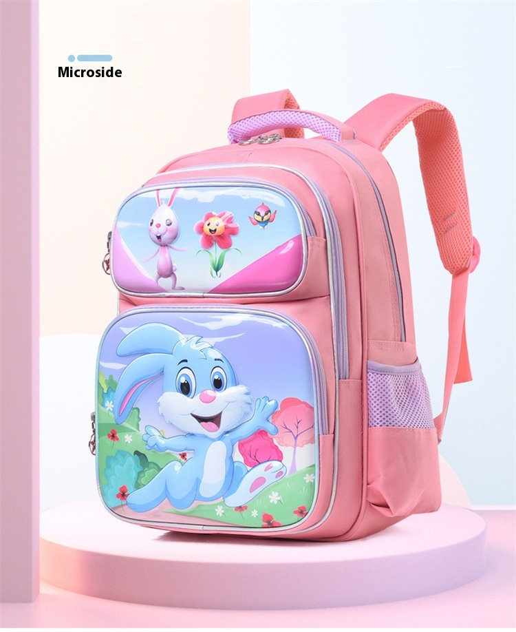 New children's elementary school backpack, cartoon grades 1-4, large capacity, lightweight, lightweight backpack for_voghion.com