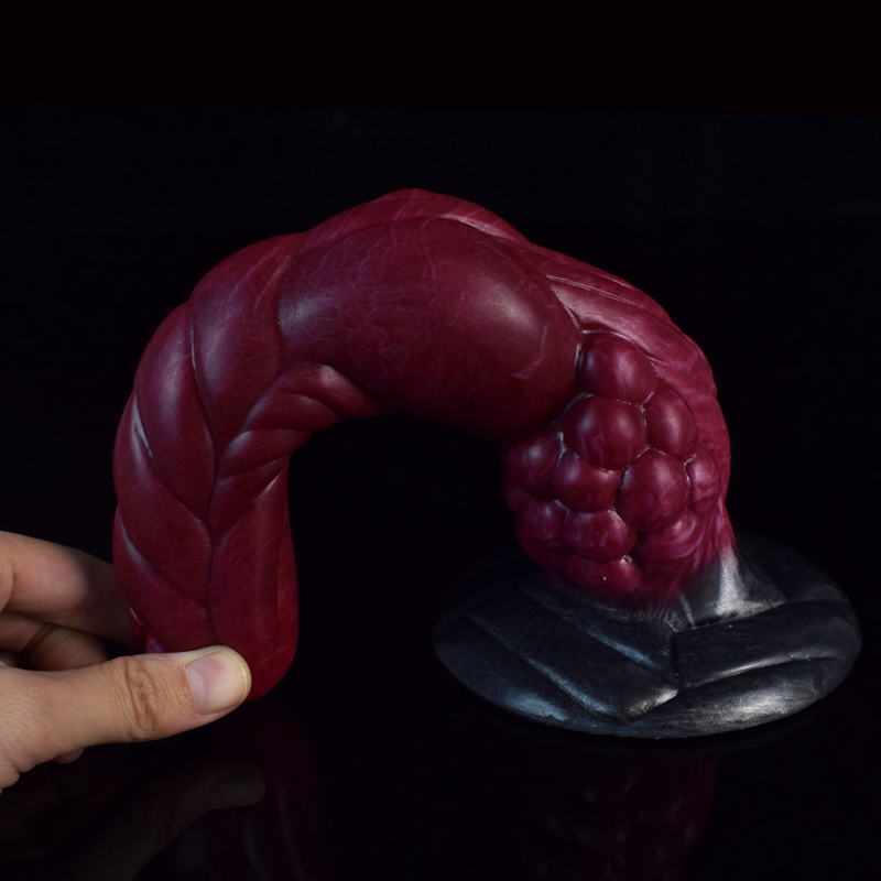 NNSX Tumour  Irregularity Realistic Dildo Stimulating Glossy Snow Beef Silicone With Suction Cup Anal Toys Gay_voghion.com