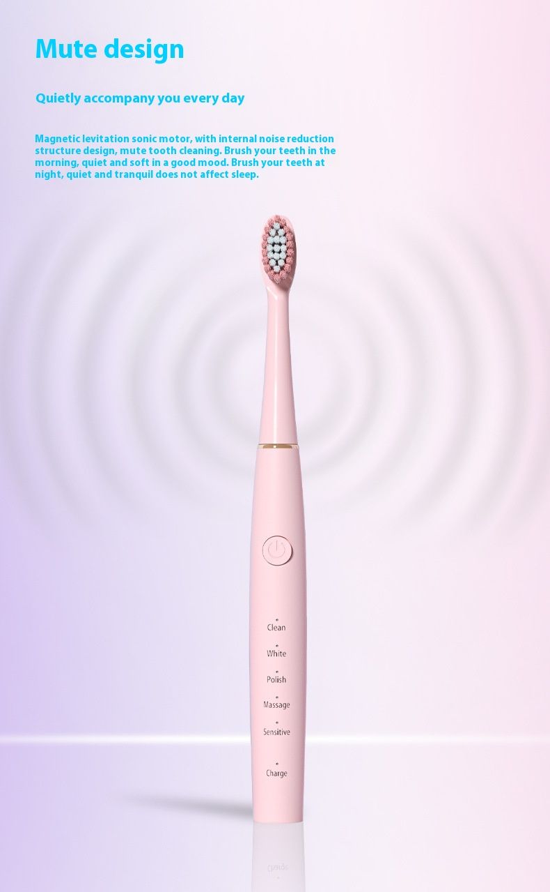 Electric Toothbrush With Sonic Waves For Children/students/couples_voghion.com