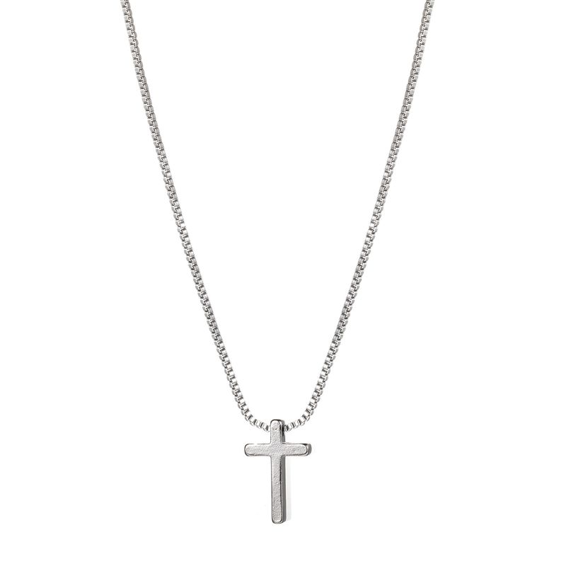 Heißer Verkauf Perle Kreative Süße Kühlen Dunklen Stil Kreuz Anhänger Schlüsselbein Kette Halskette_voghion.com