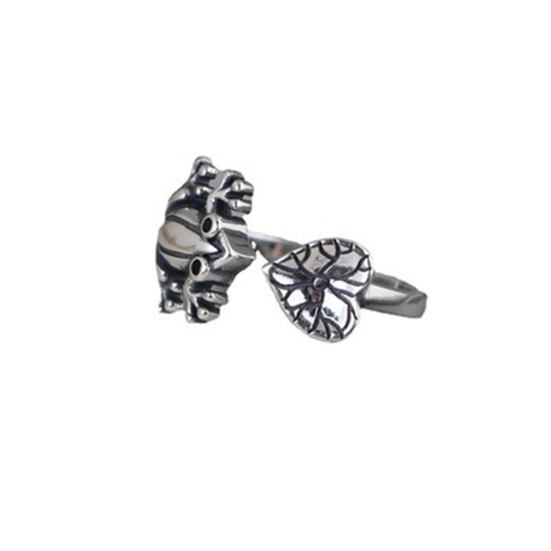 Ready Stock Vintage Gothic Punk Tier für Frauen Männer Charm Frosch Rubbit Hund Katze Drachenpfote Öffnung Fingerringe Schmuck Geschenke_voghion.com