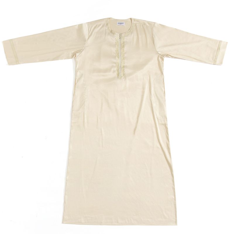 Herenkleding Herengewaden mode losse eenvoudige moslimkaftan_voghion.com