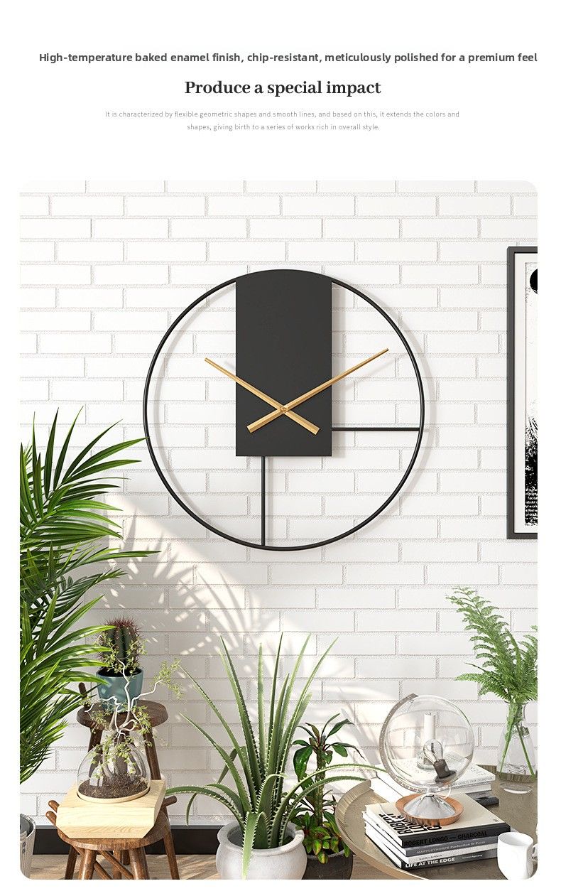 Iron Art Industrial Style Living Room Simple Silent Home Creative Decorative Wall Clock_voghion.com
