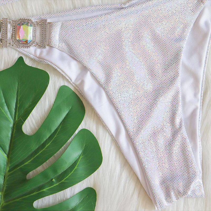 Traje de baño bikini con cuello halter y tiras, traje de baño sexy con diamantes de cristal bronceados brillantes_voghion.com