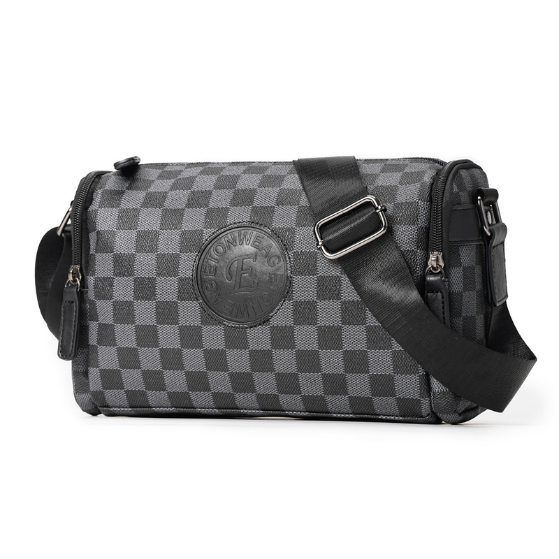 Piccola borsa quadrata da uomo alla moda per celebrità di Internet, borsa a tracolla da uomo nuova versatile e alla moda, borsa a tracolla da uomo per pendolari, borsa a tracolla_voghion.com