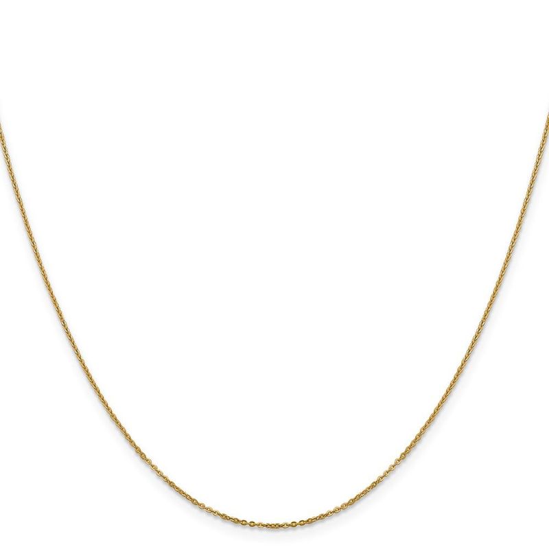 14K 1.1mm Flat Cable Chain_voghion.com