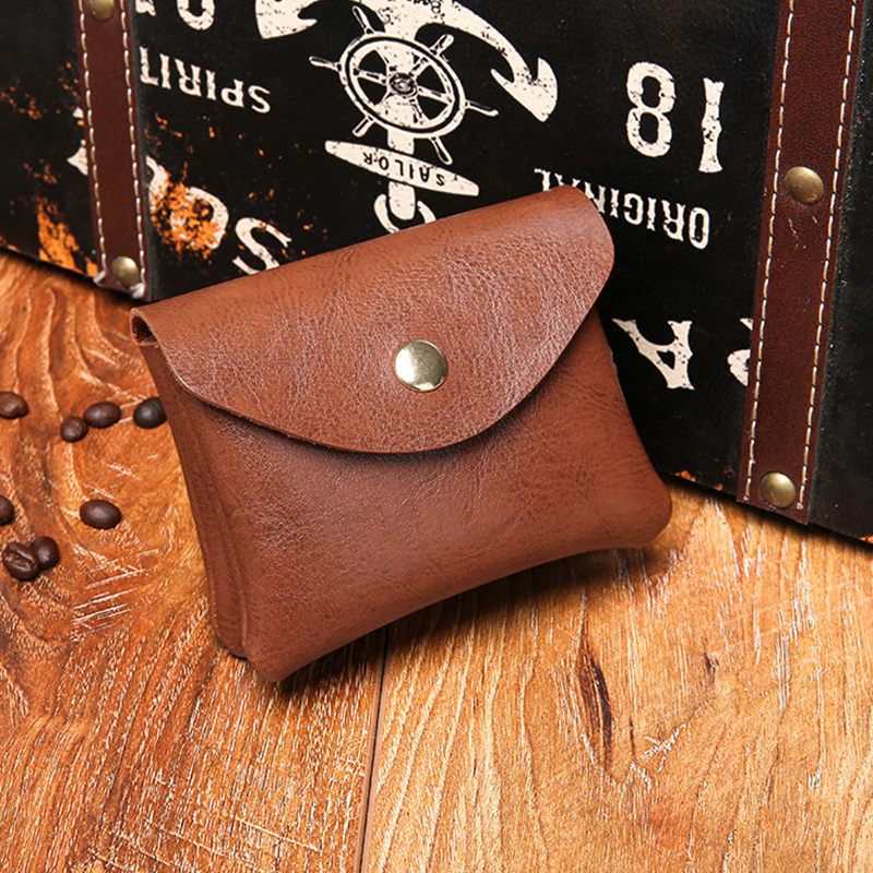 Retro-Geldbörse für Damen, doppellagig, Kartenhalter, hochwertiges Öl, Wachshaut, Mini-Geldbörse mit Reißverschluss, Aufbewahrungstasche für Kopfhörer und Lippenstift_voghion.com