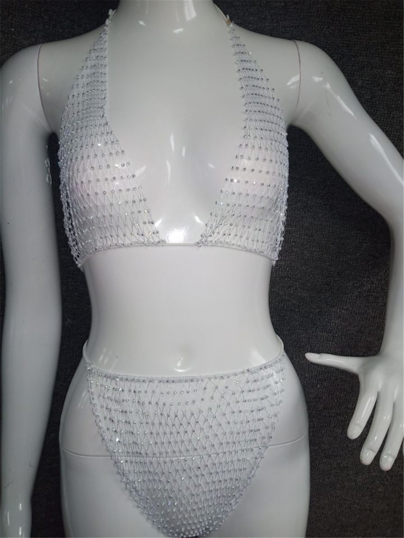 2023 Fashion New Women's Flash Diamond Mesh Sexy Super Flash Set Z1198_voghion.com