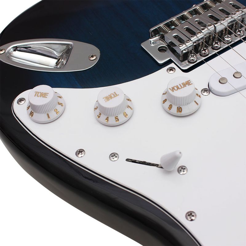 Single Shake ST Series Set Blue Professional Grade For Children And Adults Beginners Electric Guitar_voghion.com
