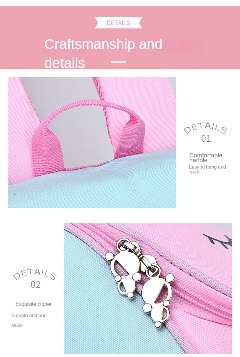 Niedlicher Schultaschenrucksack Grundschüler in Rosa Blau, geeignet für Jungen und Mädchen_voghion.com