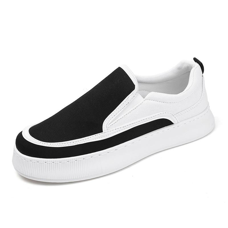 Dropshipping Männer Loafers Komfortable Canvas Sneakers 2024 Slip On Neue Casual Schuhe Sneakers Männlichen Chunky Vulkanisierte Sneakers Männer_voghion.com