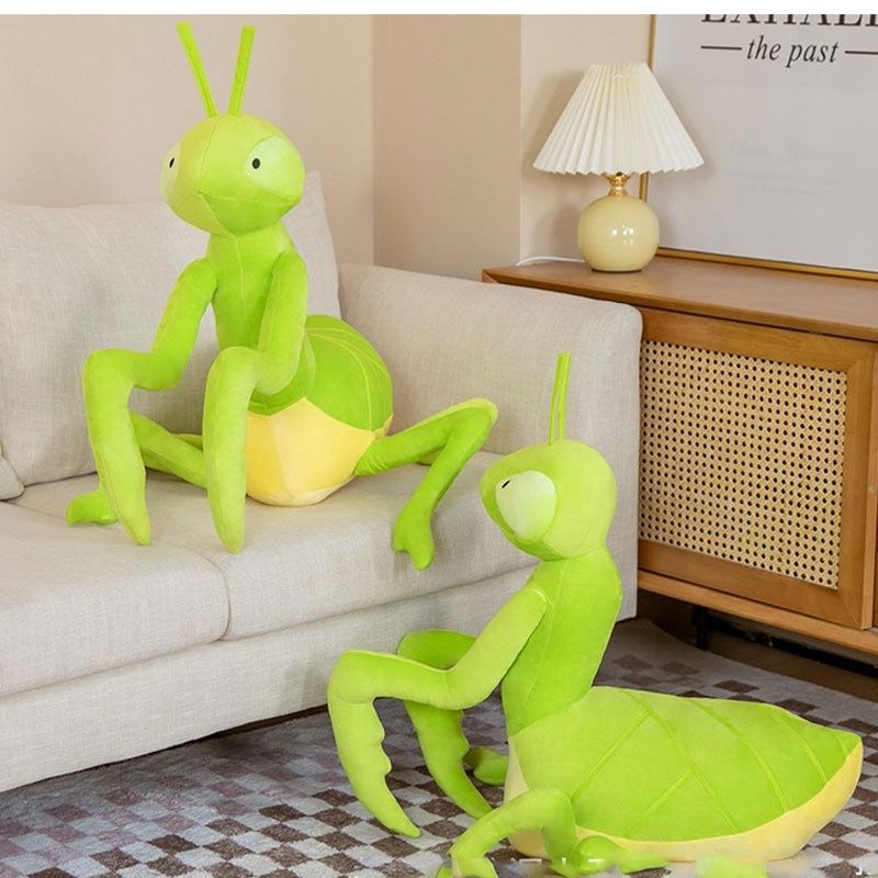 Plush Large Praying Mantis Stuffed Toy Super Soft Short Plush Cute And Creative Doll Wholesale For_voghion.com