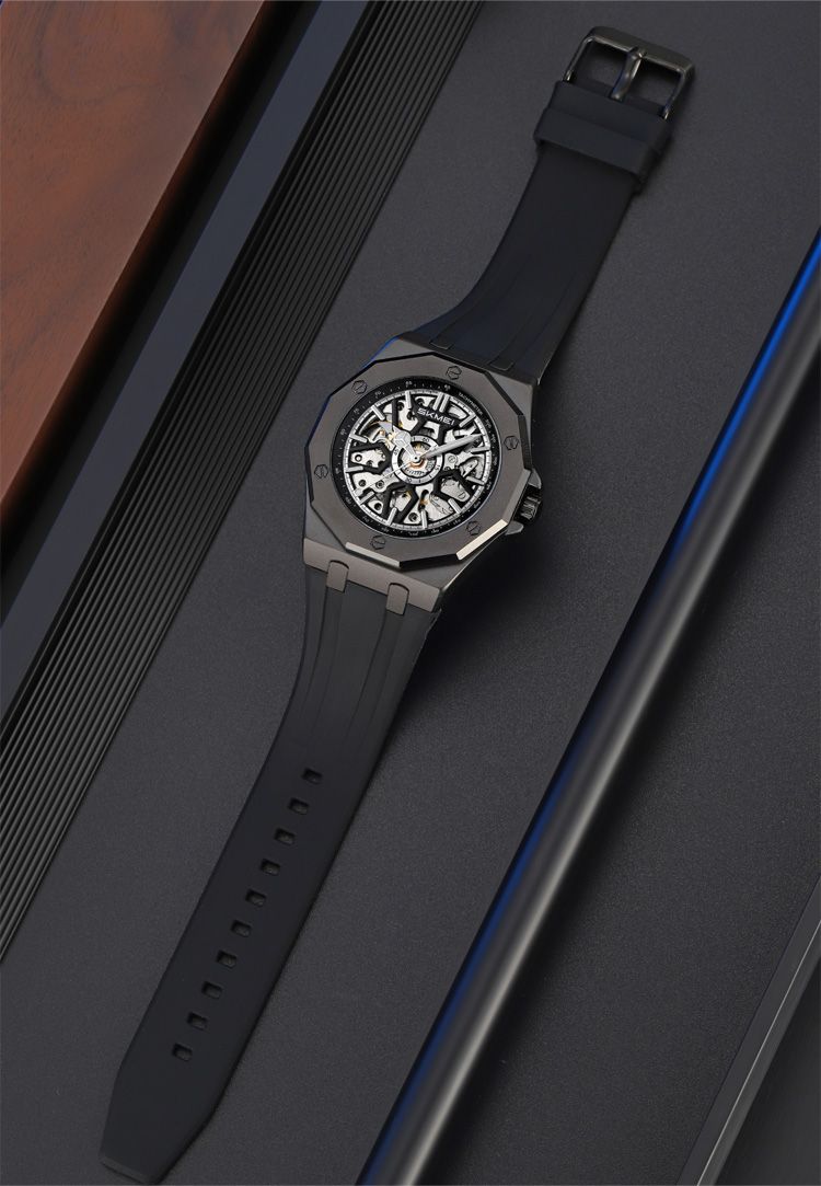MEI Luxury Mechanical Movement Mens Casual Alloy Watches Movement Waterproof Mens Wristwatches Week Display Male Clock M036_voghion.com