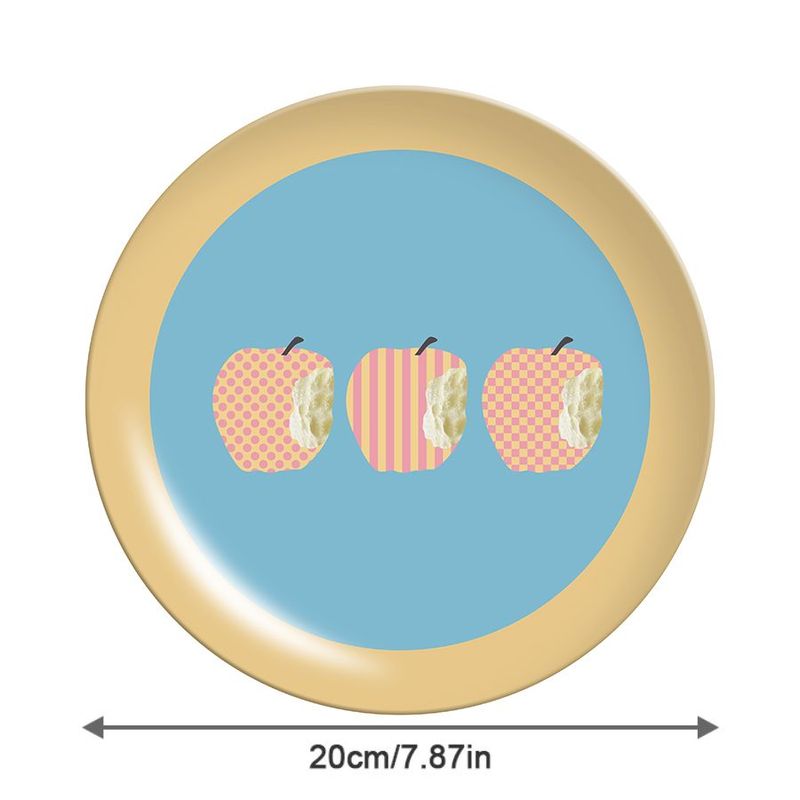 Nordic High-End Bambusfaser Home Dessert Flache Schmuck Umweltfreundliche Camping Teller_voghion.com