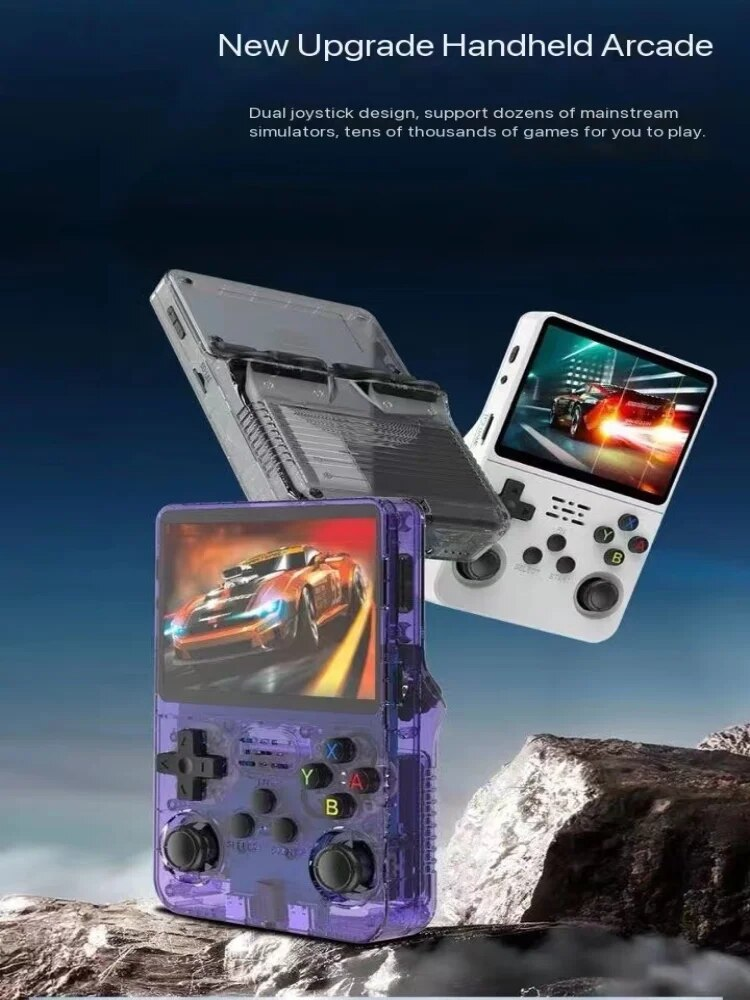 Open Source R36s Retro Handheld Game Console Linux System 3.5 Inch Ips Screen Portable Pocket Video Player 64gb Games_voghion.com