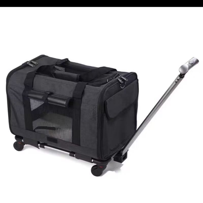2022 New Cat And Portable Pet Trolley Case Breathable Foldable Dog Bag Large Capacity Handbag_voghion.com