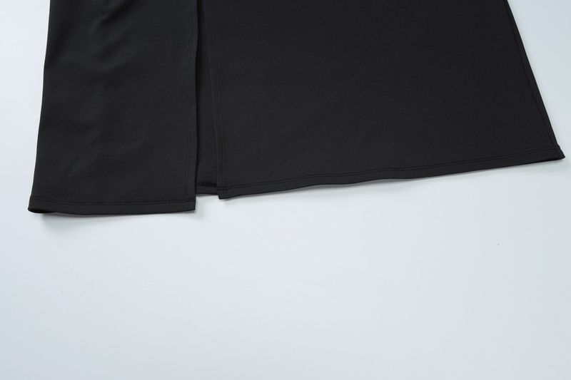 Dammekleeder Oweskleed Laang Rock Summer Moud Sexy Hosenträger Récklos Kleed mat héije Schlitzer_voghion.com