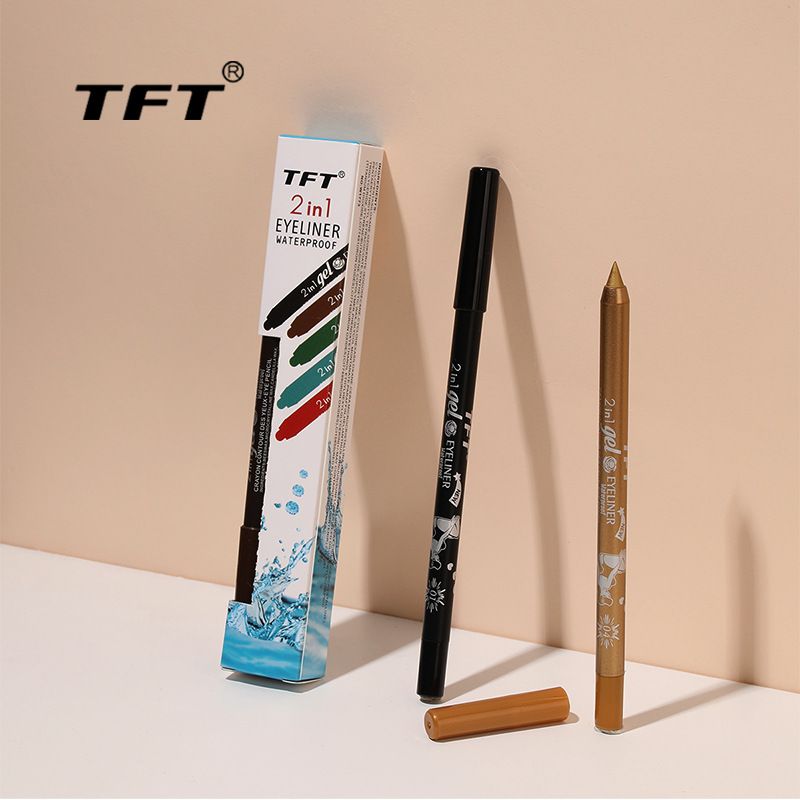TFT Novo Produto Corretivo de Longa Duração À Prova D'água À Prova de Suor Não Borra Delineador Caneta em Gel Delineador de Lábios Extra Preto_voghion.com