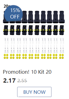 1set 2.8mm 2/3/4/6/9 Pin Automotive Quick Connection Electrical Wire Connector Male Female Cable Terminal Plug Kits_voghion.com
