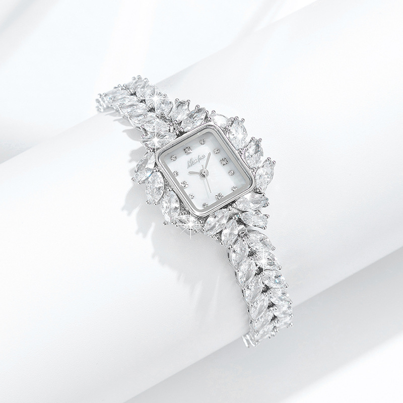 Orologio MISSFOX da donna, stile antico, con sirena intarsiata e zirconi_voghion.com