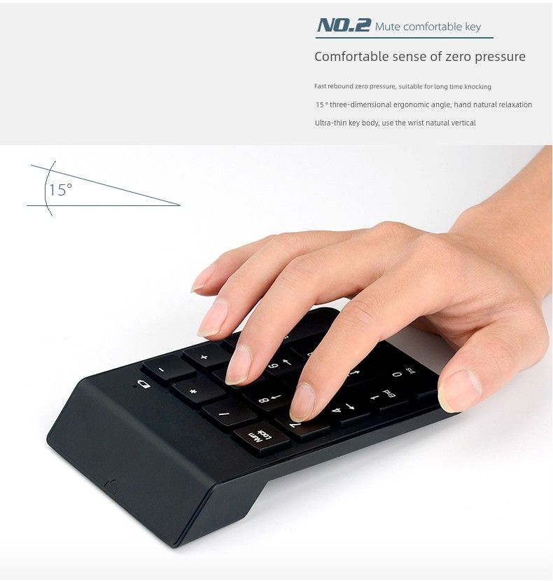 Bluetooth Mini Bezprzewodowy Cyfrowy Laptop Finansowy Klawiatura Numeryczna Hasło Klawiatura_voghion.com