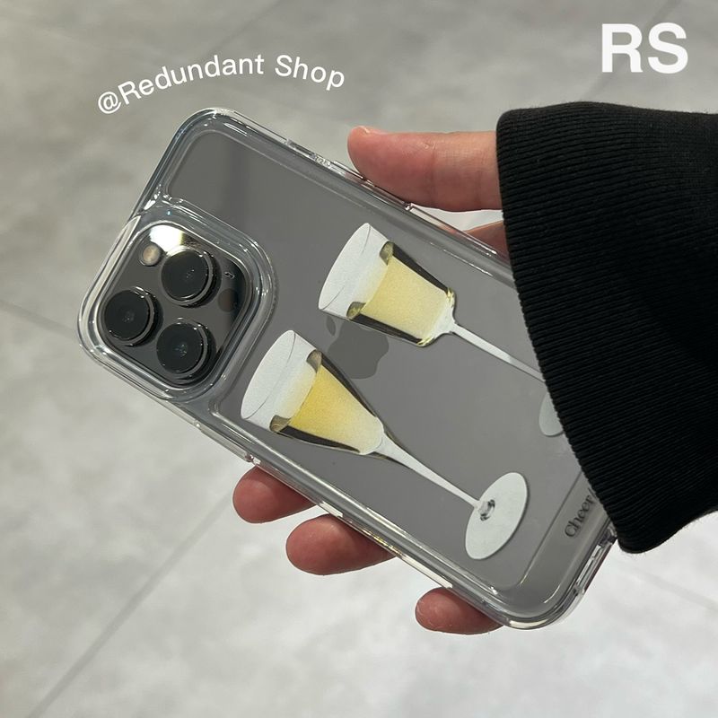 Unschlagbare Qualität Original Cheer Champagner Acryl Minimalist Handyhülle_voghion.com